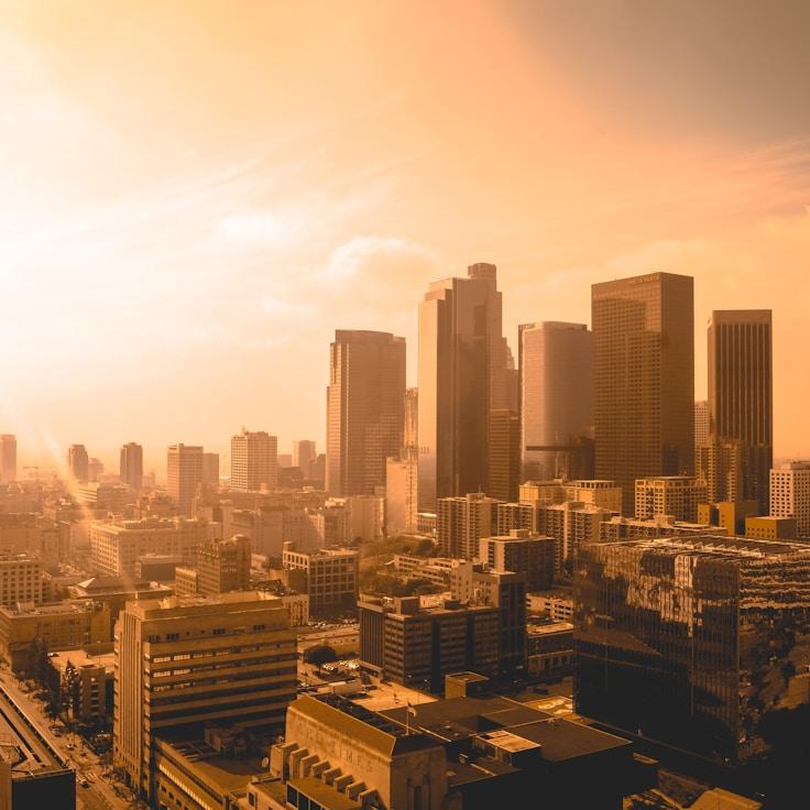 Sunset outdoors in Spain
